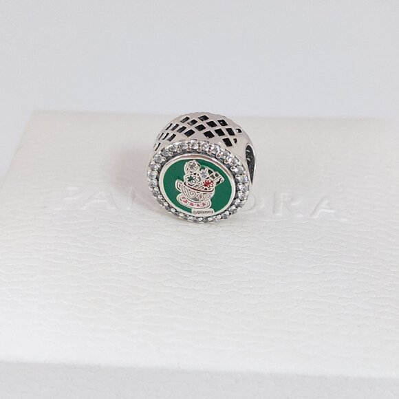 Pandora Mickey Mouse Holiday Bead Charm Bracelet Pendant S925 Silver with box - Picture 6 of 9